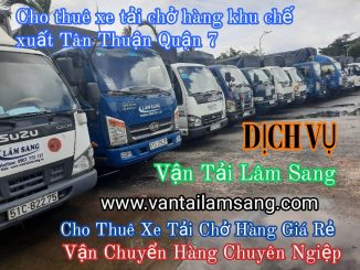 Xe Tải Chở Hàng Khu Chế Xuất Tân Thuận