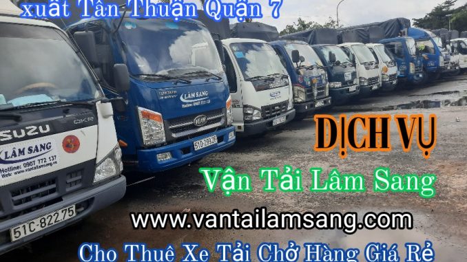 Xe Tải Chở Hàng Khu Chế Xuất Tân Thuận