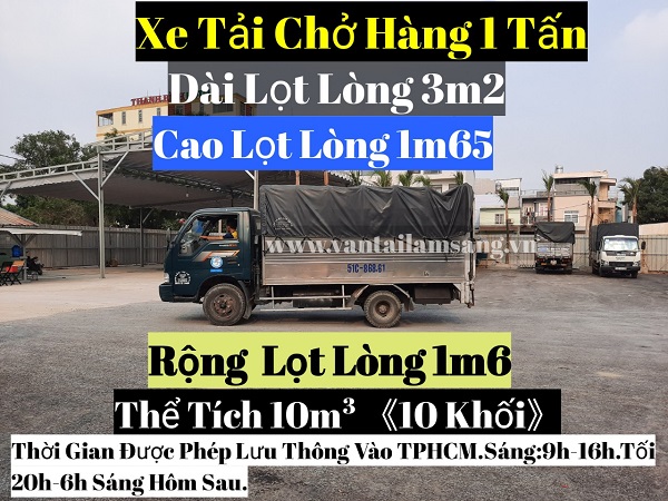 Kích Thước Các Loại Xe Tải Chở Hàng Thông Dụng Nhất Hiện Nay