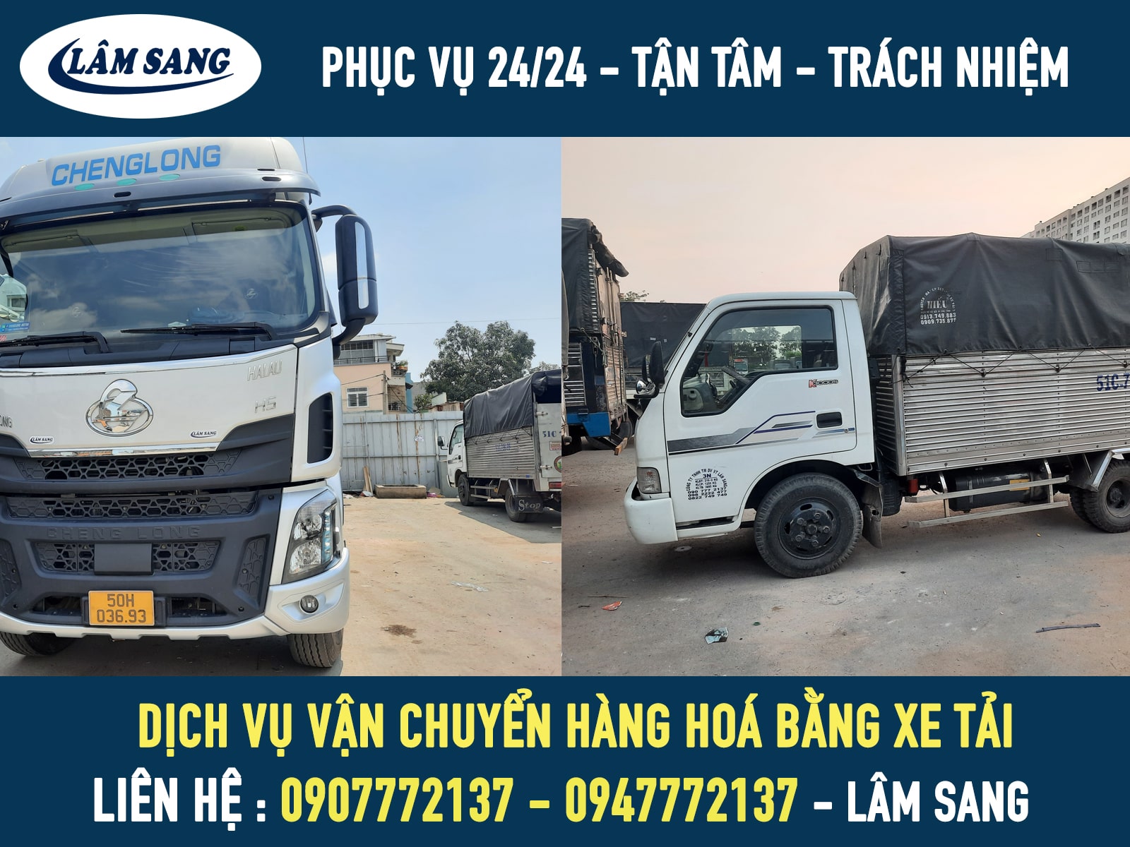 Dịch vụ vận chuyển hàng hoá bằng xe tải chở hàng - Lâm Sang
