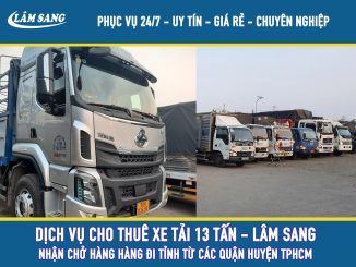 Cho thuê xe tải chở hàng 13 tấn giá rẻ tại TPHCM