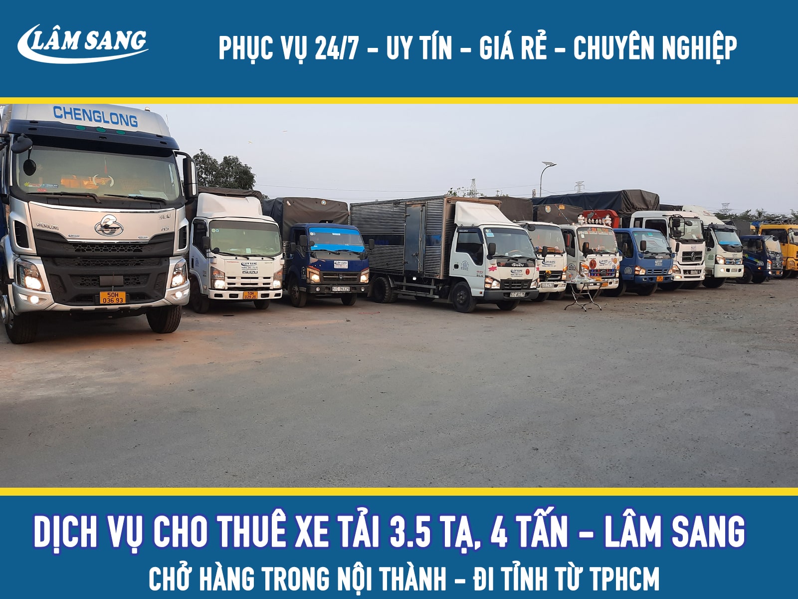 Cho thuê xe tải chở hàng 4 tấn giá rẻ tại TPHCM